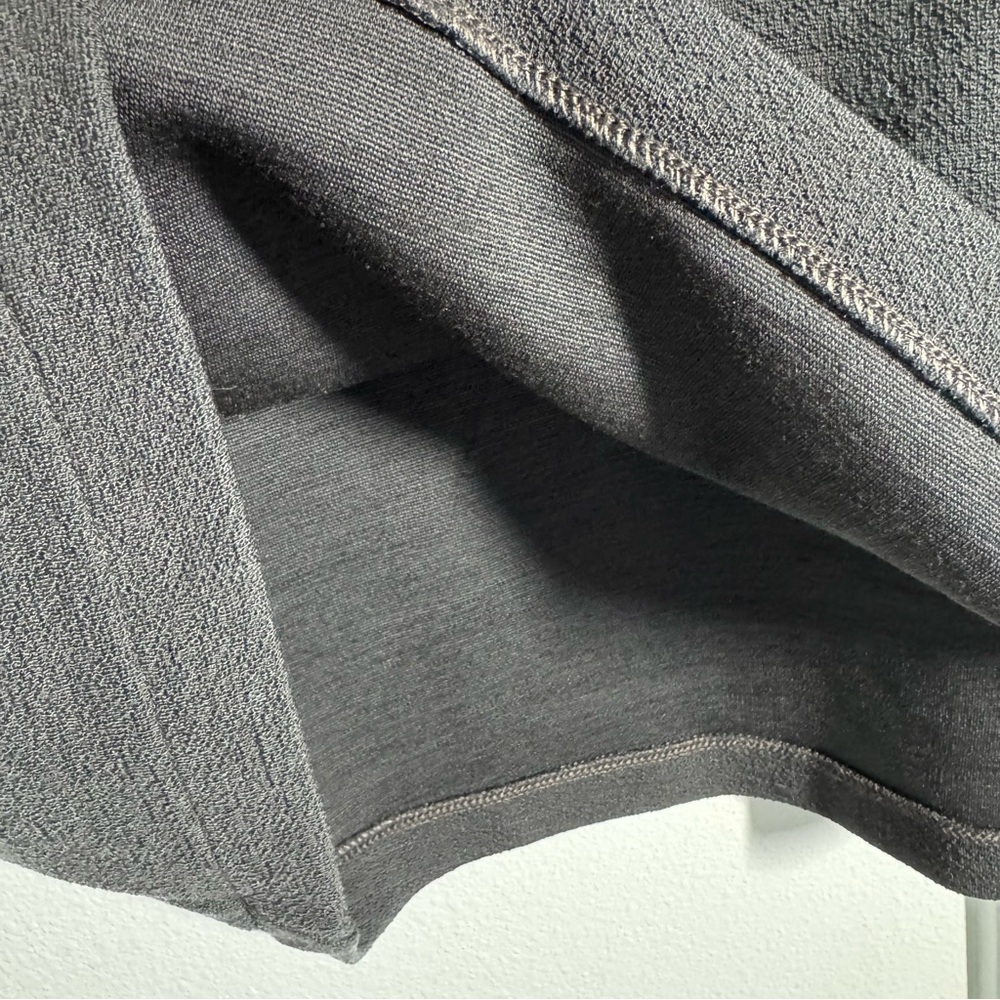 Ibex Merino Wool Izzi A-Line Skirt Size XS Dark Brown Gray Stretchy Fall Winter - Picture 4 of 11